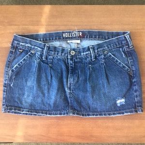 Y2K Hollister & Co. Distressed Denim Miniskirt
